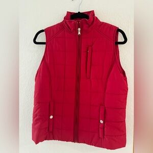 Ralph Lauren Vibrant Red Quilted Vest